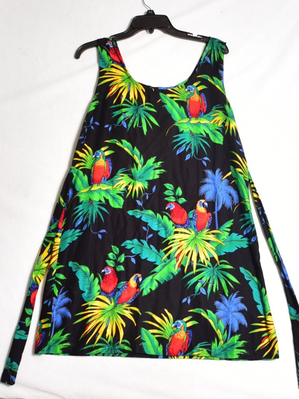 Coconut Pier USA Women's Parrot Dress Size Medium Beach Island Resort Hawaiian